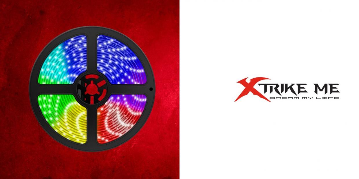 Banda LED XTRIKE ME HT-5050 B3, Control aplicatie / telecomanda, Bluetooth, 5m, USB, RGB 1 Lerato.ro