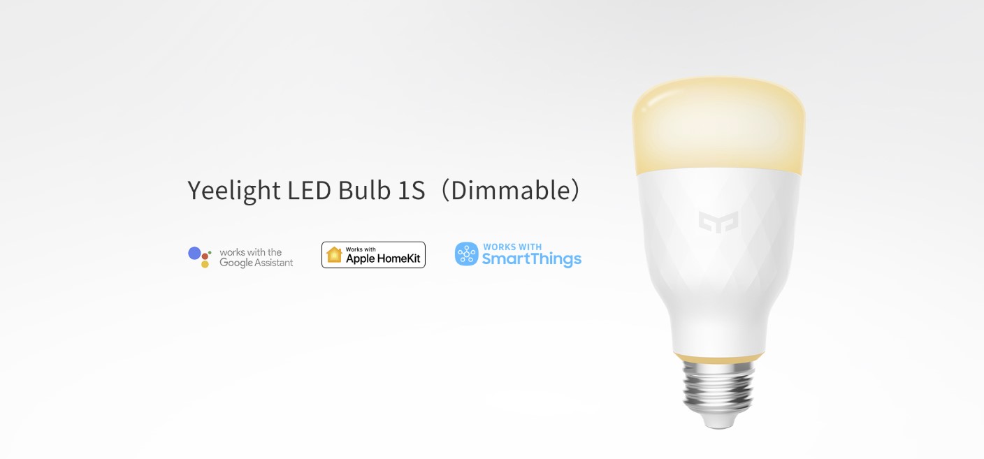 Bec Smart LED Xiaomi Yeelight 1S, dimabil, lumina calda, E27, WiFi 1 Lerato.ro