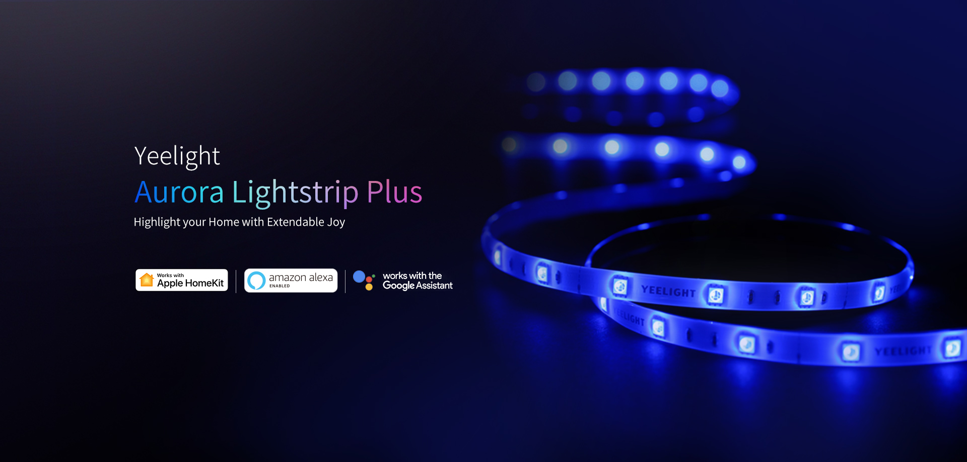 Banda extindere Lightstrip Extension pentru Smart Plus Xiaomi Yeelight, 1m, WiFi, RGB 1 Lerato.ro