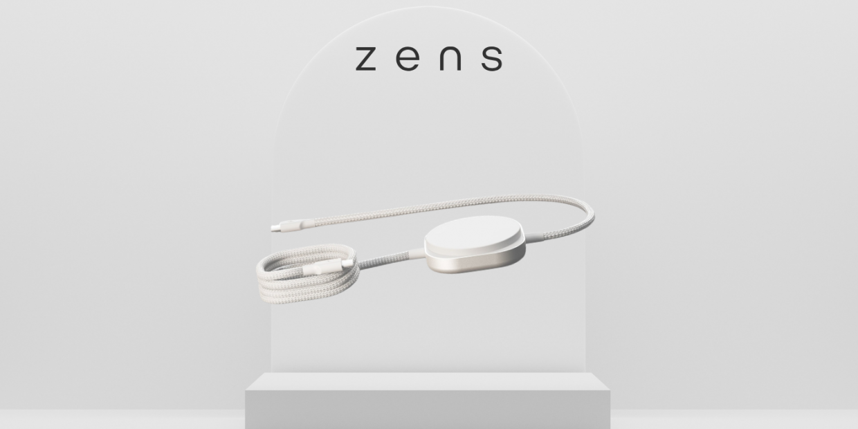 Incarcator wireless Zens Pro 2 Qi, Compatibil MagSafe, Incarcare Wireless 15W, Incarcare USB-C 140W, Alb 1 Lerato.ro