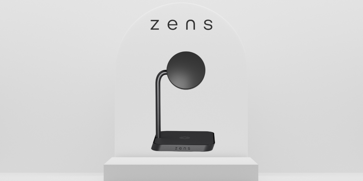 Statie de incarcare 2 in 1 Zens Office 2 Qi, Compatibila MagSafe, Wireless Charging, 15W, Negru 1 Lerato.ro