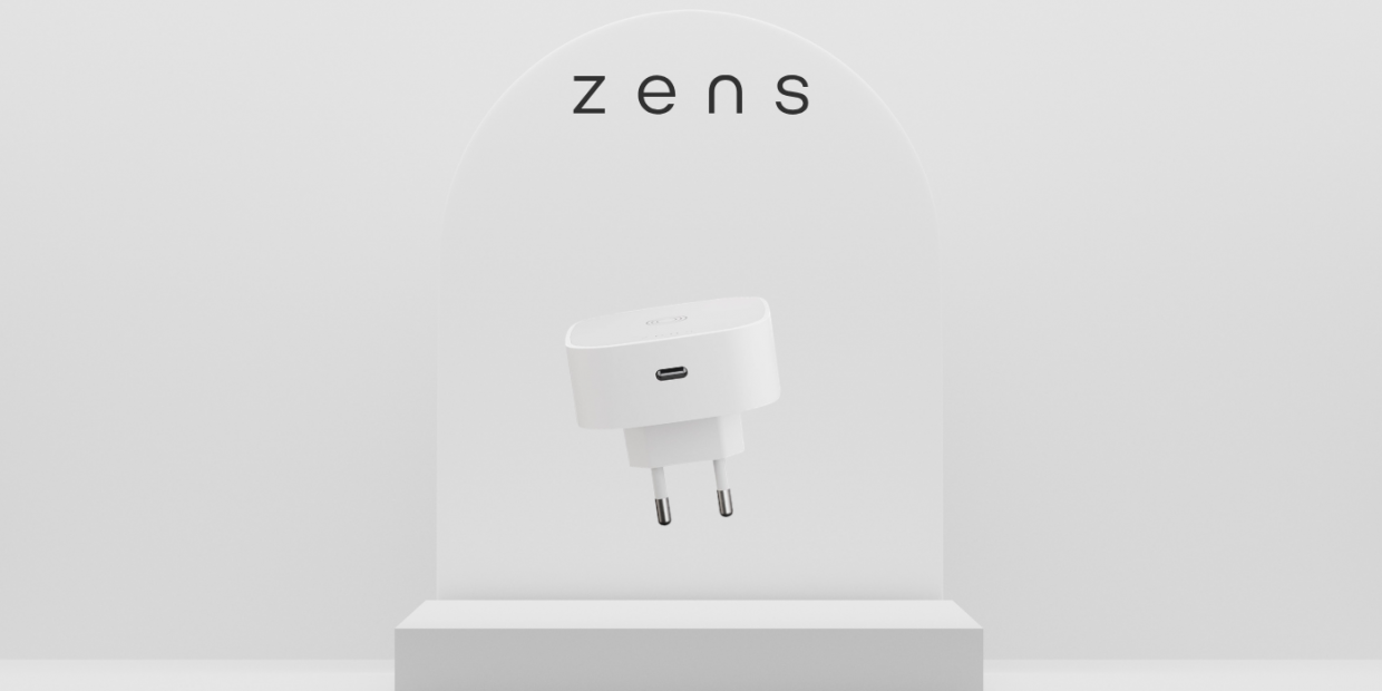 Incarcator wireless Zens Qi, Compatibil MagSafe, Incarcare Wireless 15W, Incarcare USB-C 20W, Alb 1 Lerato.ro