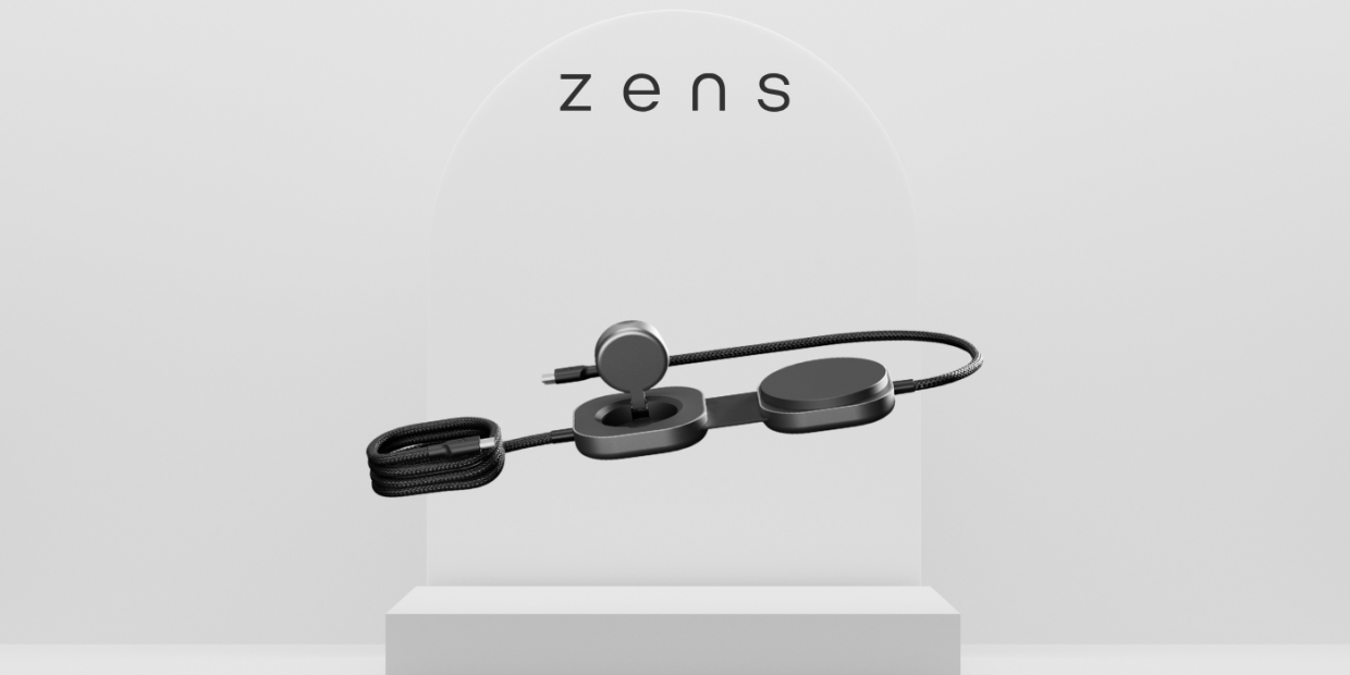 Incarcator wireless 2in1 Zens Pro 3 Qi2, Incarcare Wireless 15W / 5W, Incarcare USB-C 140W, Negru 1 Lerato.ro