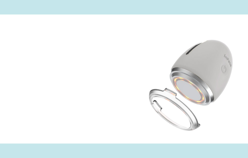 Aparat electric de curatare faciala cu ioni Xiaomi InFace CF-03D, 400 mAh, IPX6, Gri 1 Lerato.ro