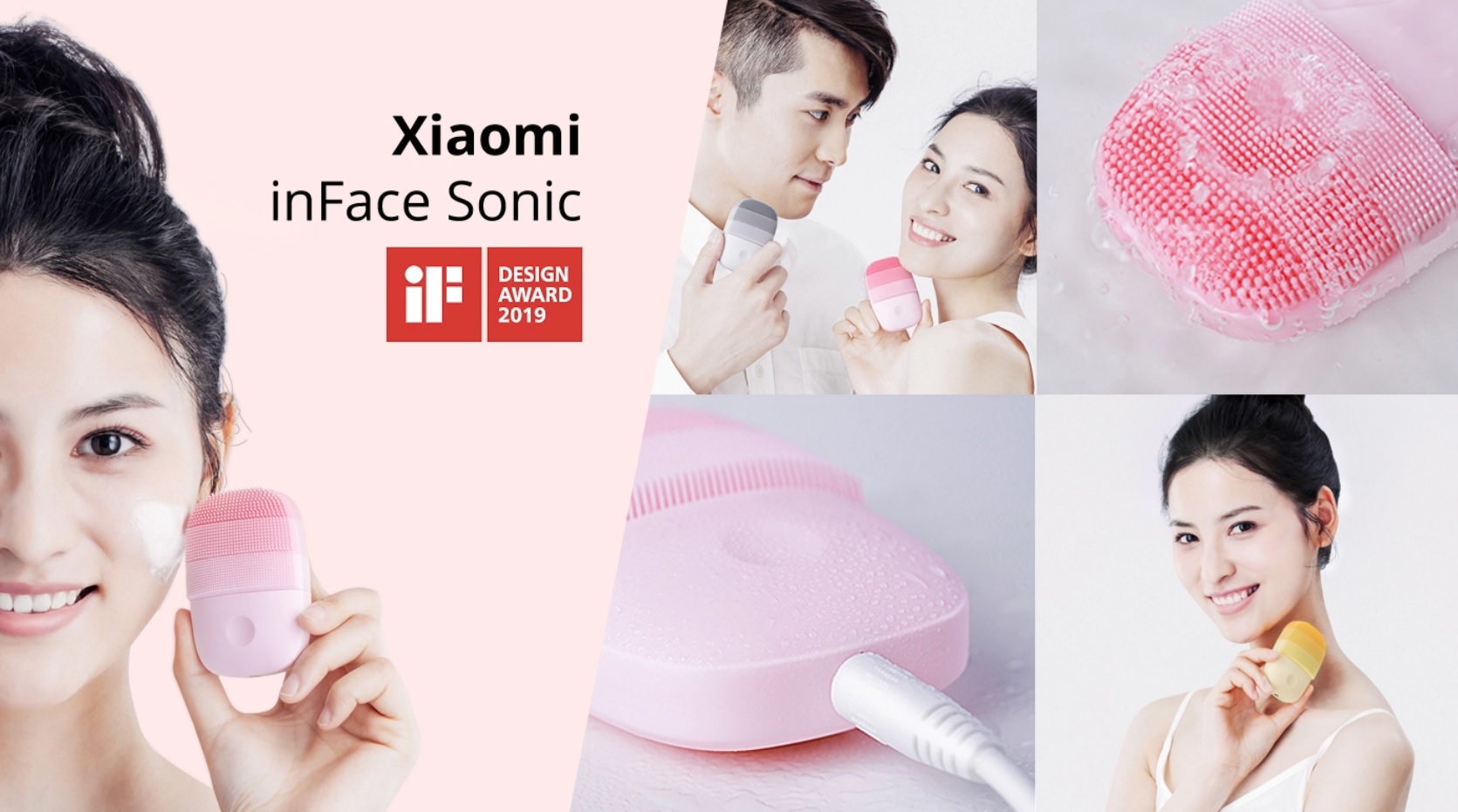 Aparat electric de curatare faciala modern Xiaomi InFace MS2000 cu sistem Sonic, ingrjire faciala, 3 moduri de functionare, Gri 1 Lerato.ro