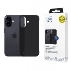 Carcasa 3mk Just20g compatibila cu iPhone 16 Plus, Matt Black
