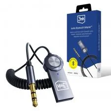 Transmitator audio 3mk, Bluetooth 5.4, 3MK, Cablu Jack 3.5mm, Microfon, Negru