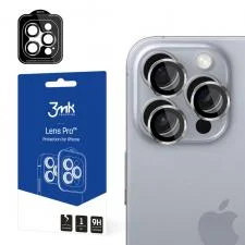 Protectie camera foto 3mk Lens Protection Pro compatibila cu iPhone 16 Pro / 16 Pro Max, Silver