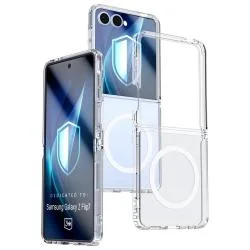 Carcasa 3mk Armor MagCase compatibila cu Samsung Galaxy Z Flip 7, Transparent