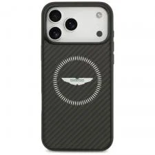 Carcasa Aston Martin HC Kevlar Counter Design cu MagSafe compatibila cu iPhone 17 Pro Max, Negru