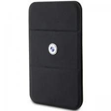Portofel magnetic BMW Signature Wallet Cardslot cu Stand, Compatibil MagSafe, Negru