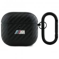 Carcasa BMW M Collection compatibila cu Apple AirPods 4, Negru