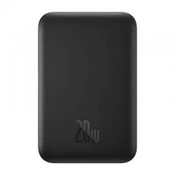 Baterie externa portabila Baseus Magnetic Mini, 6000 mAh, USB-C, 20W, Wireless 15W, Cablu USB-C inclus, Negru