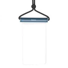 Husa waterproof universala Baseus AquaGlide, Inchidere cilindrica, IPX8, Albastru