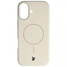 Carcasa Bizon Soft cu MagSafe compatibila cu iPhone 17, Bej