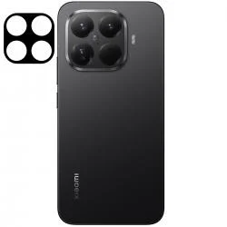 Set 2 folii sticla securizata camera foto Bizon Glass Lens compatibile cu Xiaomi 15T Pro, Negru