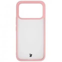Carcasa Bizon Angelo compatibila cu Xiaomi Poco F8 Ultra, Transparent / Roz