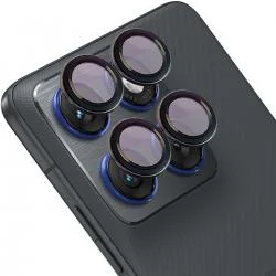 Folie sticla securizata camera foto Bizon Glass Snap Lens compatibila cu Motorola Edge 70, Negru