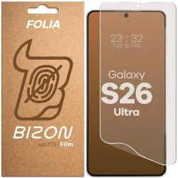 Folie protectie Bizon Film Matte compatibila cu Samsung Galaxy S26 Ultra, Transparent