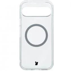 Carcasa Bizon CrystalO cu MagSafe compatibila cu Google Pixel 9 / 9 Pro, Transparent
