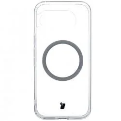 Carcasa Bizon CrystalO cu MagSafe compatibila cu Google Pixel 9a, Transparent