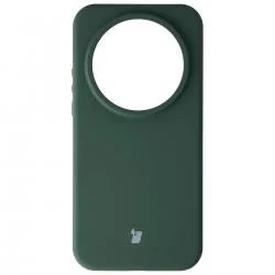 Carcasa Bizon Soft compatibila cu Xiaomi 17 Ultra, Dark Green
