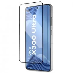 Set 2 folii sticla securizata Bizon Glass Aplikator Edge, Kit montare inclus, compatibile cu Vivo X300 Ultra, Negru