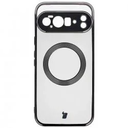 Carcasa Bizon EduardO cu MagSafe compatibila cu Google Pixel 10 Pro XL, Transparent / Negru