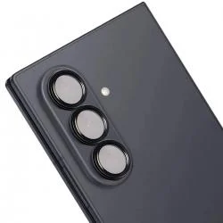 Folie sticla securizata camera foto Bizon Glass Snap Lens compatibila cu Samsung Galaxy Z Fold 8 Ultra, Negru