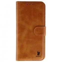 Husa flip cover Bizon Pocket compatibila cu Google Pixel 11 Pro XL, Maro