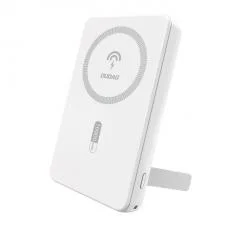 Baterie externa Dudao K14S+ 10000mAh, 20W USB-A, USB-C , MagSafe, Suport inclus, Alb
