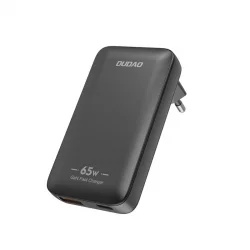 Incarcator retea Dudao A65Q, 1xUSB-A, 1xUSB-C, 65W, 3A, Negru