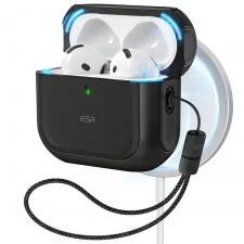 Carcasa ESR Orbit Halolock MagSafe compatibila cu Apple AirPods 4 Black