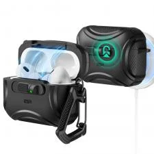 Carcasa ESR Cyber FlickLock compatibila cu Apple AirPods Pro 3, Negru