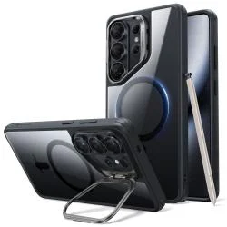Carcasa ESR Classic Hybrid cu MagSafe si Kickstand compatibila cu Samsung Galaxy S26 Ultra, Transparent / Negru