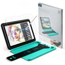 Set 2 folii sticla securizata ESR Paper Feel compatibila cu iPad Air 11 inch 2024/2025/2026, Transparent