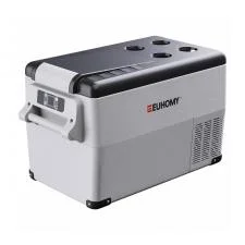 Frigider auto portabil Euhomy CF001-35GR, 30l , 12V/24V sau 110V/240V, Negru/Gri
