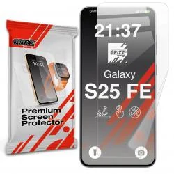 Folie protectie GrizzGlass CeramicFilm compatibila cu Samsung Galaxy S25 FE, Transparent