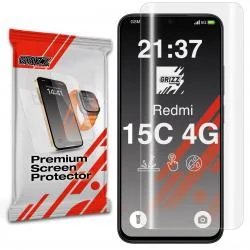 Folie protectie GrizzGlass Hydrofilm compatibila cu Xiaomi Redmi 15C 4G, Transparent