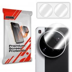 Set 2 protectii camera foto GrizzGlass HybridGlass compatibile cu Xiaomi 15 Ultra, Transparent