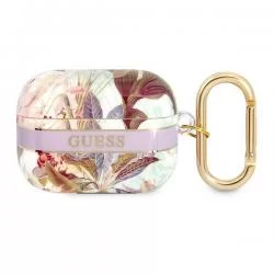 Carcasa Guess GUAPHHFLU Flower Strap compatibila cu Apple AirPods Pro Mov