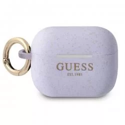 Carcasa Guess GUAPSGGEU Silicone Glitter compatibila cu Apple AirPods Pro Mov
