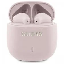 Casti wireless Guess GUTWSJ14ESGP TWS, Printed Classic Logo, Bluetooth 5.3, 300 mAh, USB-C, IPX5, Roz
