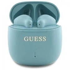 Casti wireless Guess GUTWSJ14ESGQ TWS, Printed Classic Logo, Bluetooth 5.3, 300 mAh, USB-C, IPX5, Turcoaz