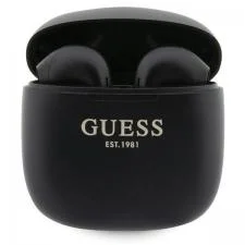 Casti wireless Guess GUTWST26PSK TWS, Classic EST Logo, Bluetooth 5.3, 300 mAh, USB-C, IPX6, Negru