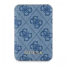Baterie externa Guess 4G Metal Logo, 5000mAh, 15W, USB, USB-C, MagSafe, Albastru