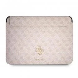 Husa Guess 4G Big Logo compatibila cu laptop 13 inch, Roz