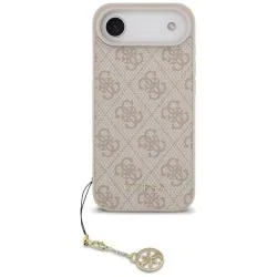 Carcasa Guess 4G Charms Collection cu MagSafe compatibila cu iPhone 17 Air, Roz