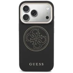 Husa Guess Perforated 4G cu MagSafe compatibila cu iPhone 17 Pro Max, Negru
