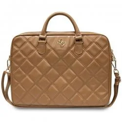 Geanta Guess 4G Quilted compatibila cu laptop 16 inch Brown